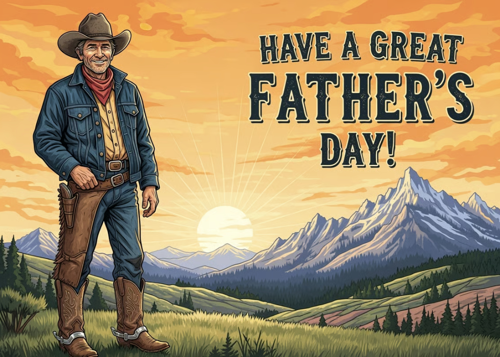 Ropin' in the Memories: Happy Father's Day to a Cowboy Dad!