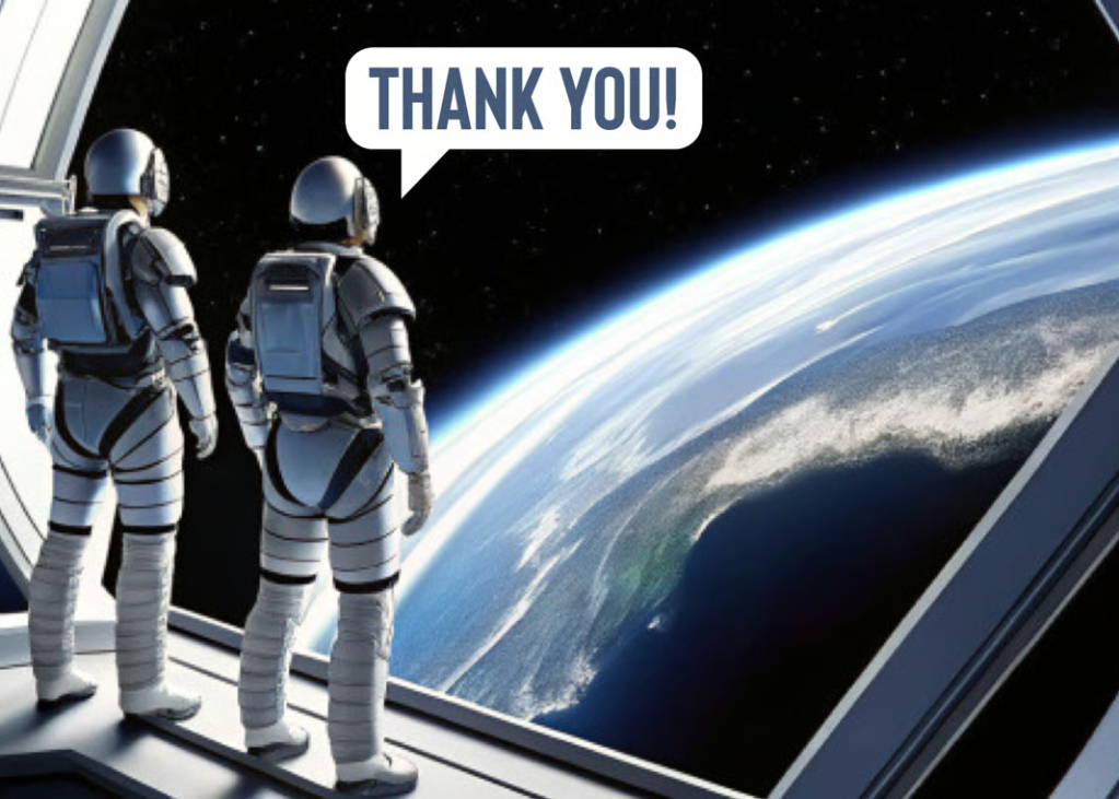Thank You from the Cosmos