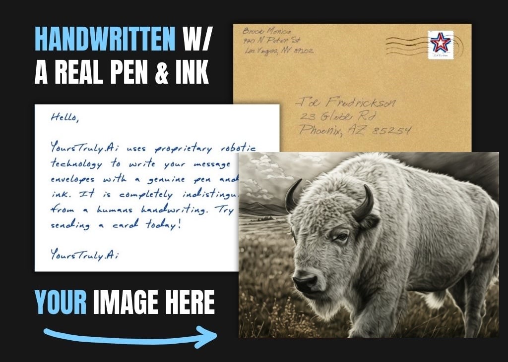 Rare White Bison Greeting Card