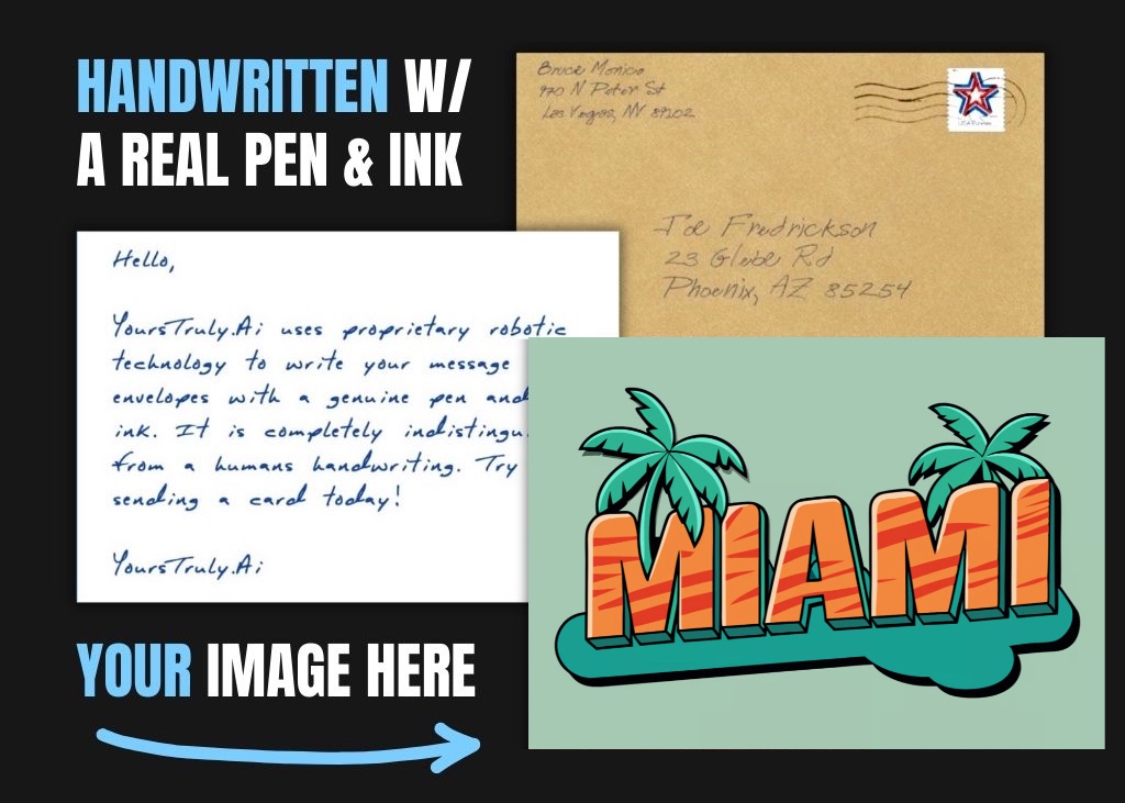 Wish You Were Here: Miami Vacation Greeting Card