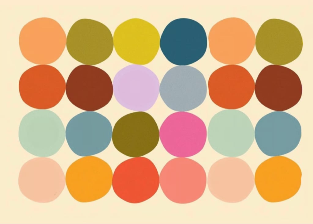 Dotted Delight: A Colorful Greeting Card for Any Occasion