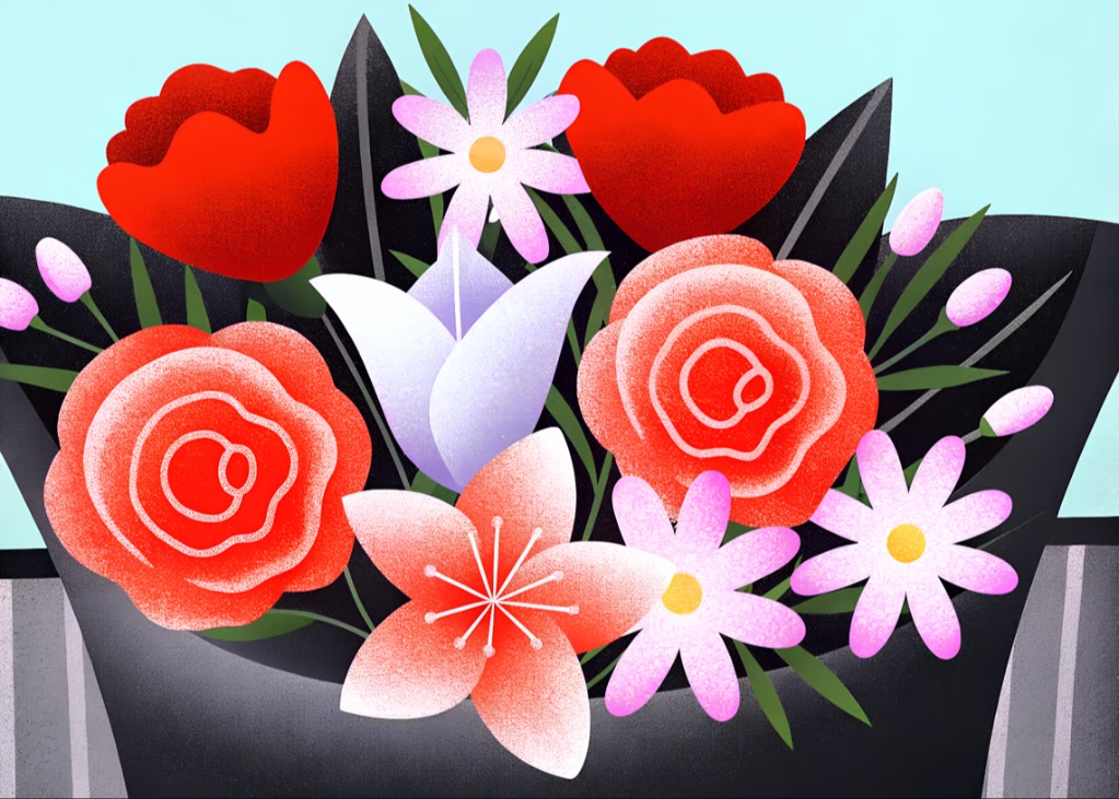 Sending Love and Gratitude with a Bouquet of Flowers