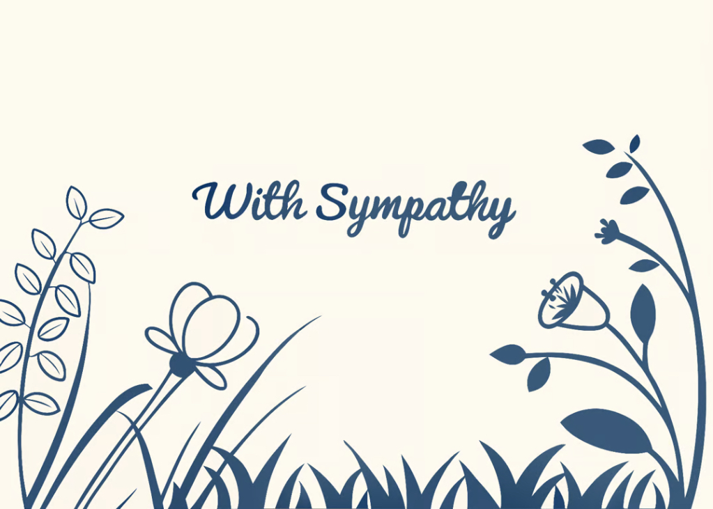 With Deepest Condolences