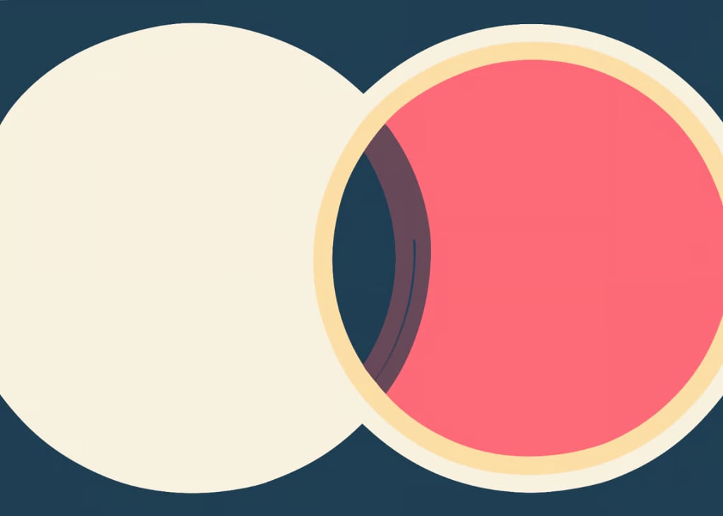 Artistic Harmony: Two Circles