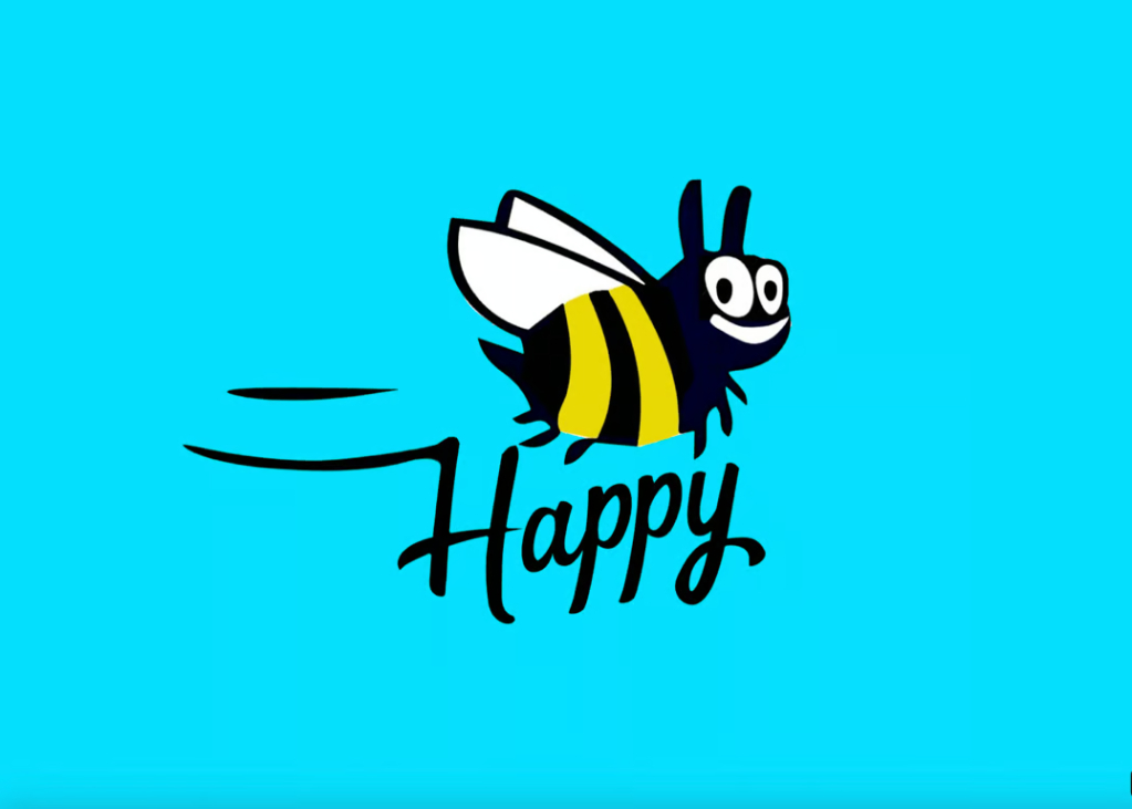 You're the Bee's Knees: Bee Happy Card