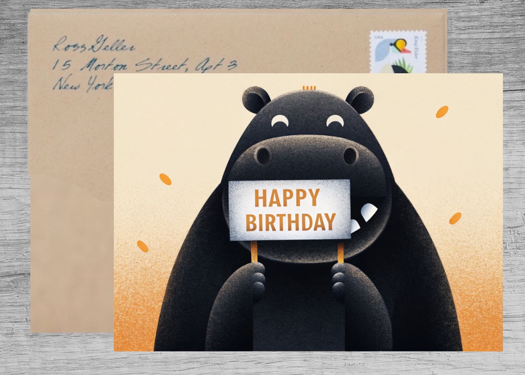 Hoppy Birthday to a Hippo-tastic Friend!