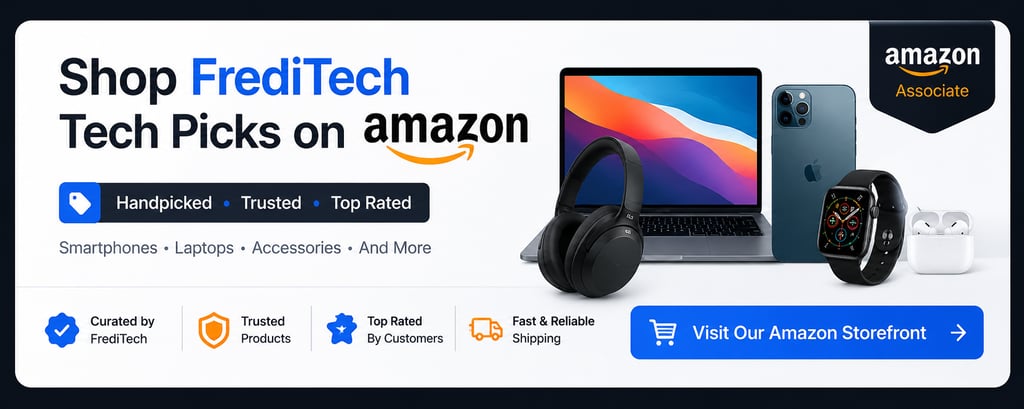 Shop FrediTech tech picks on Amazon Storefront