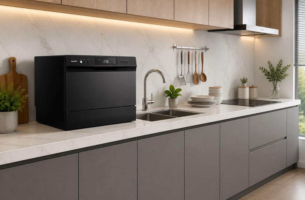 COMFEE Countertop Dishwasher for Small Apartments and RV Kitchens