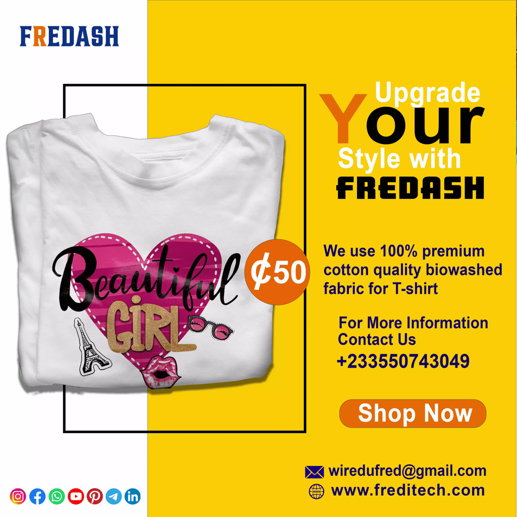 Beautiful Girl Vibrant Design T‑Shirt