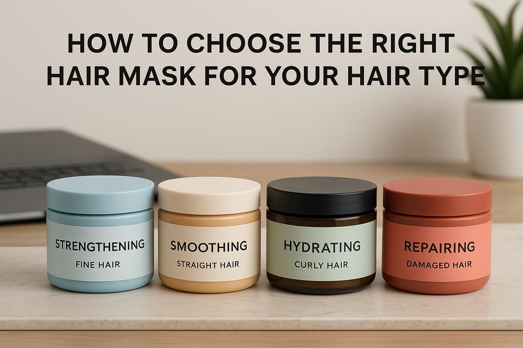 Step-by-step hair care routine illustrated with four panels: a woman shampooing her hair, applying conditioner, drying with a towel, and brushing her styled hair. Each stage is clearly labeled: Shampoo, Conditioner, Dry, and Style.