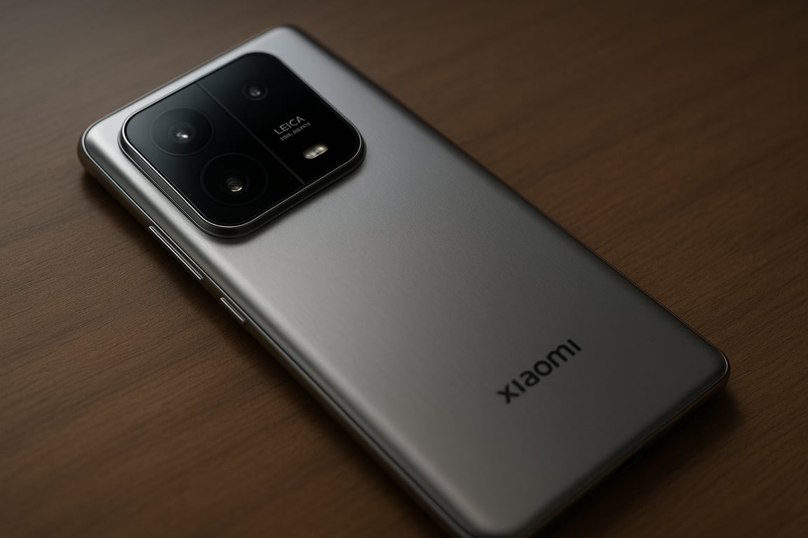 High-resolution professional image of Xiaomi Mi 14 Pro highlighting its sleek design and advanced features with soft lighting