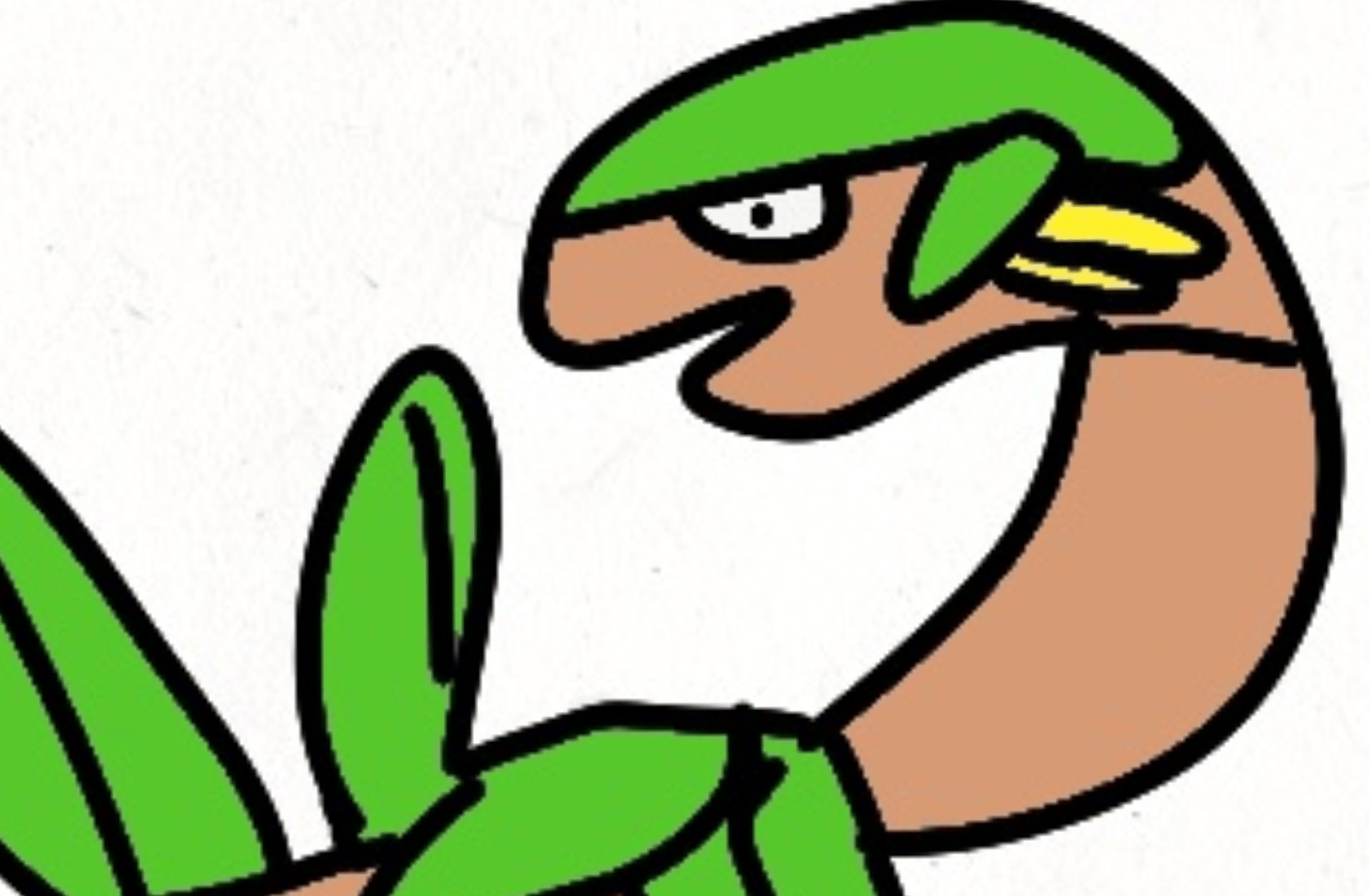 Drawing Tropius (pokemon)
