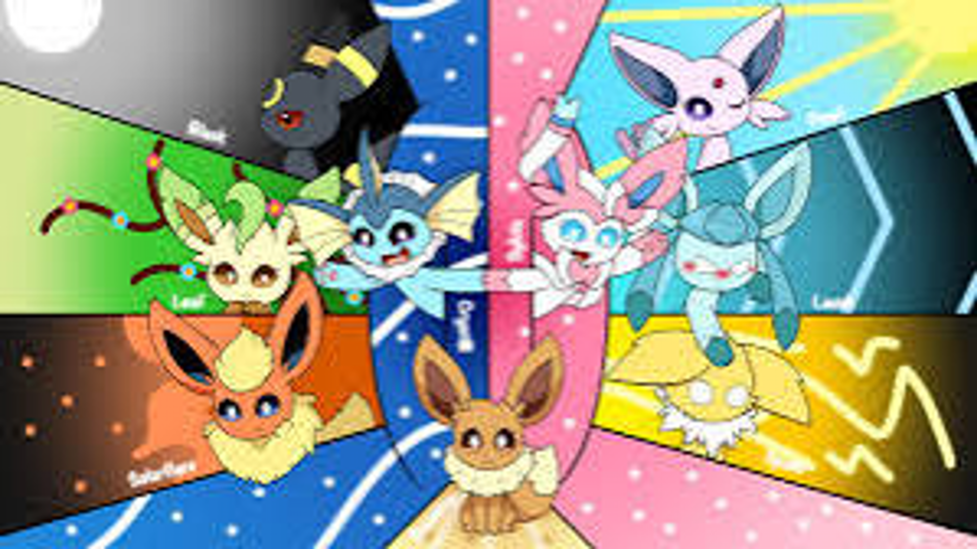 The 9 Eeveelutions