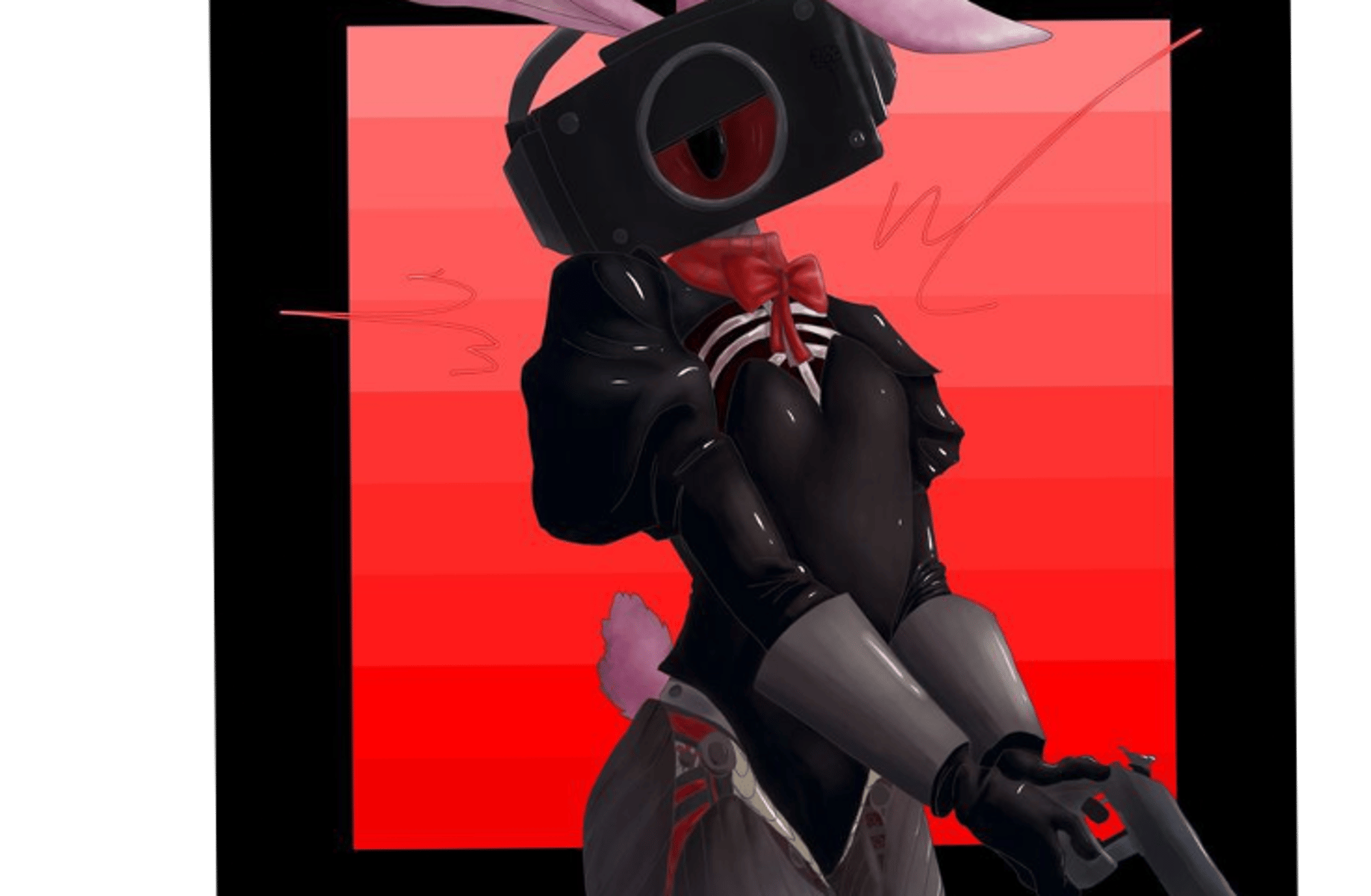 Bunny suit speaker woman