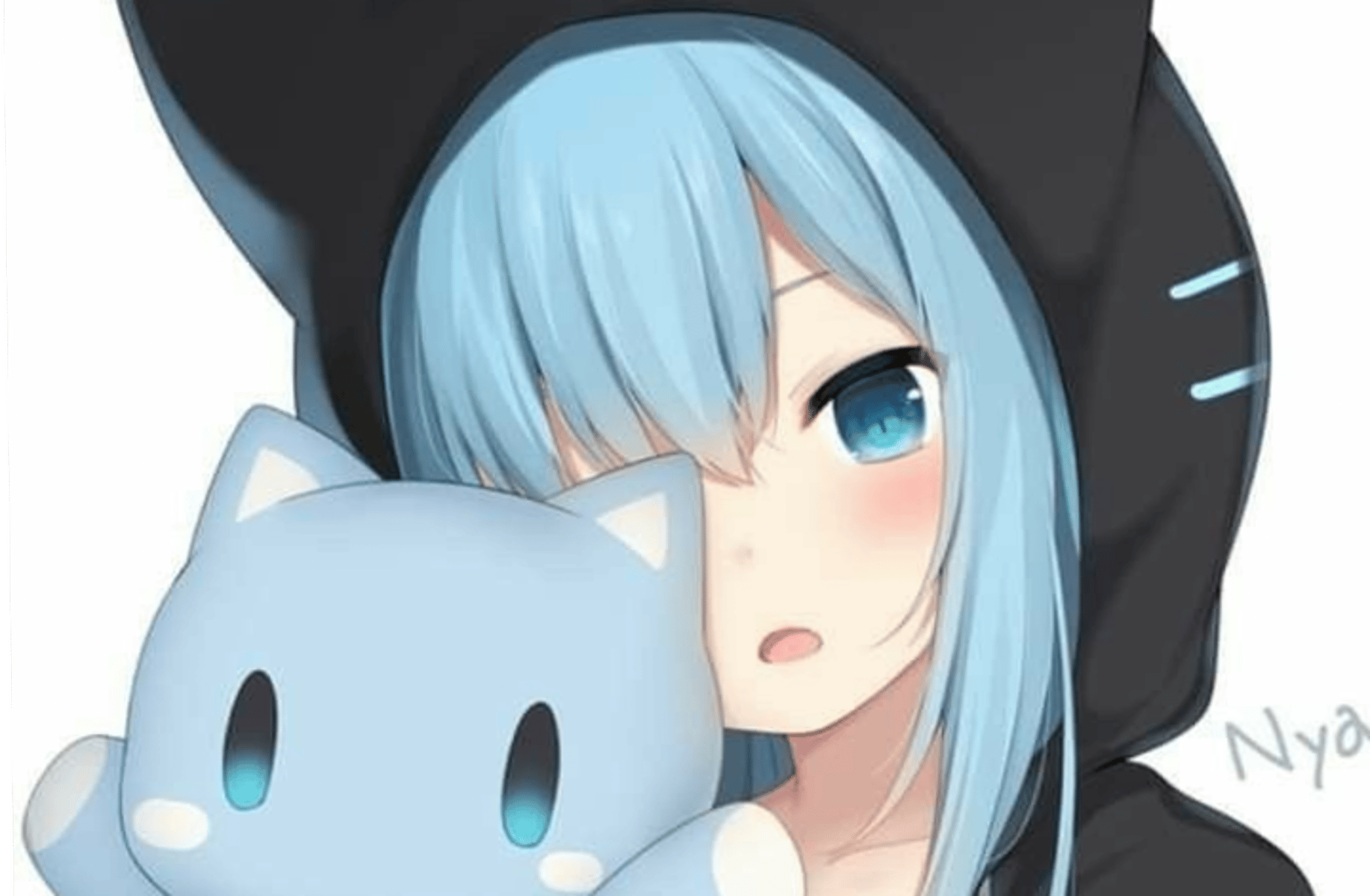 Shy catgirl roommate