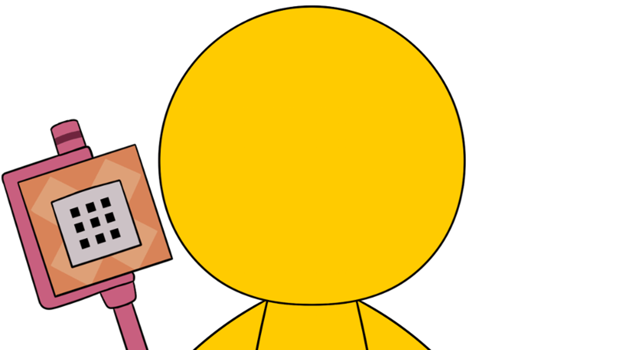 Yellow stickfigure