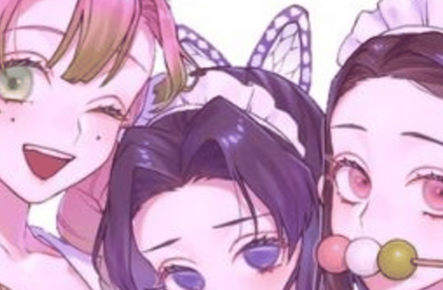 Mitsuri, Nezuko y Shinobu