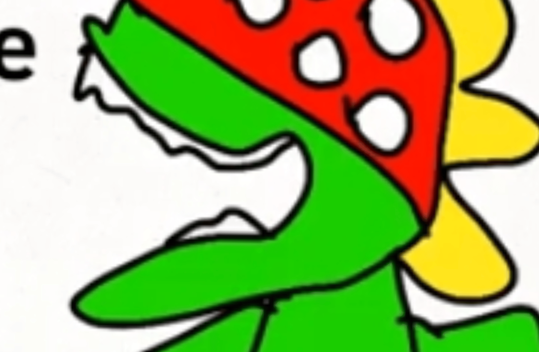 Drawing Petey pirahna