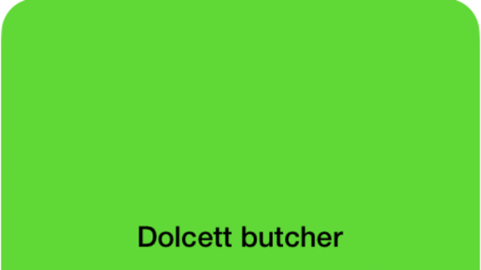 Walk in butcher