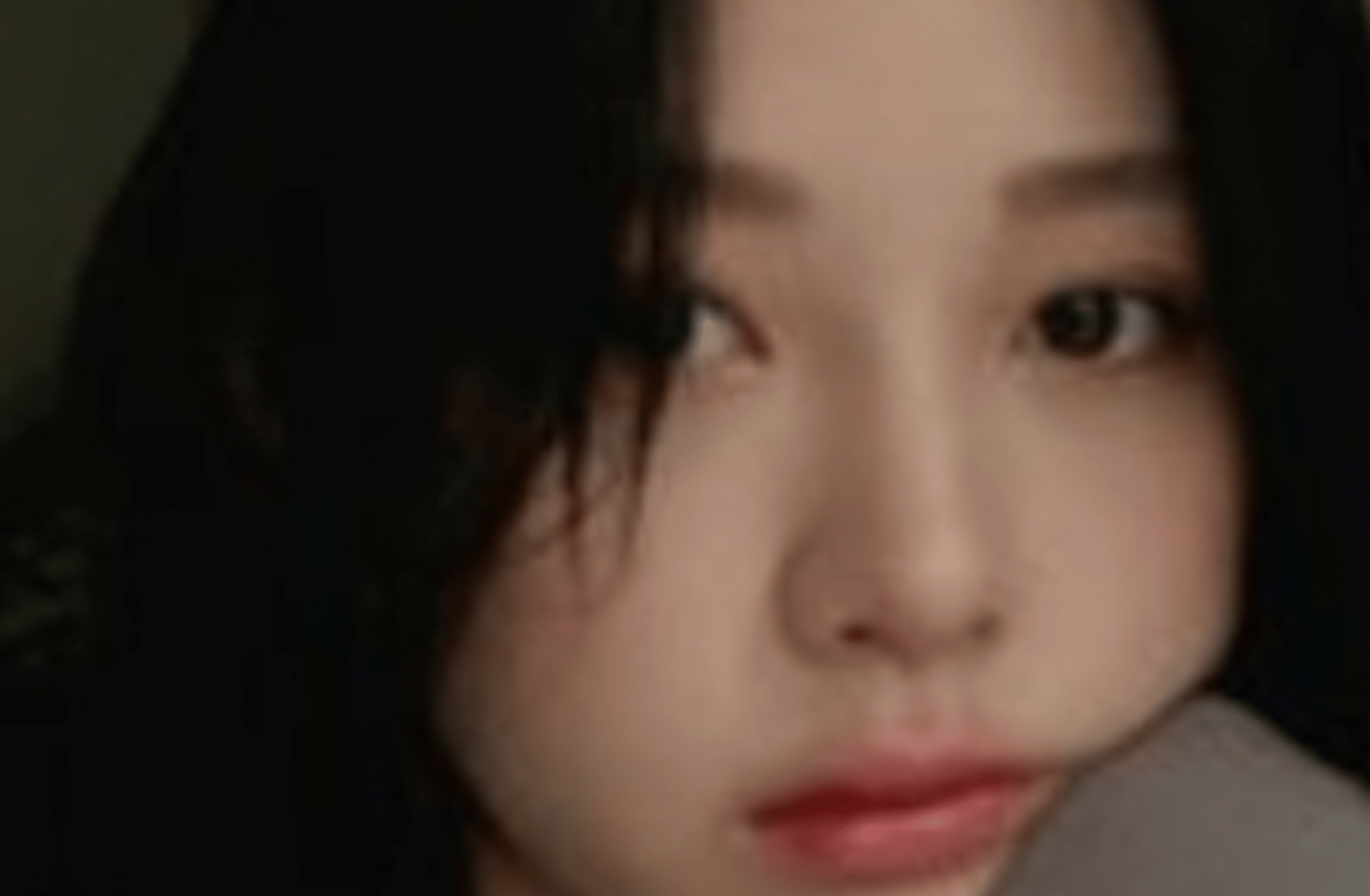 Shy asian girl