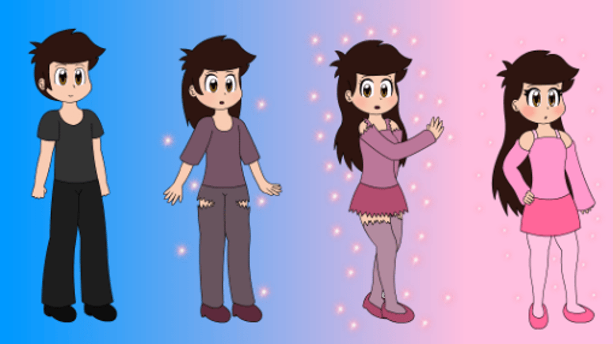 Turning into girl