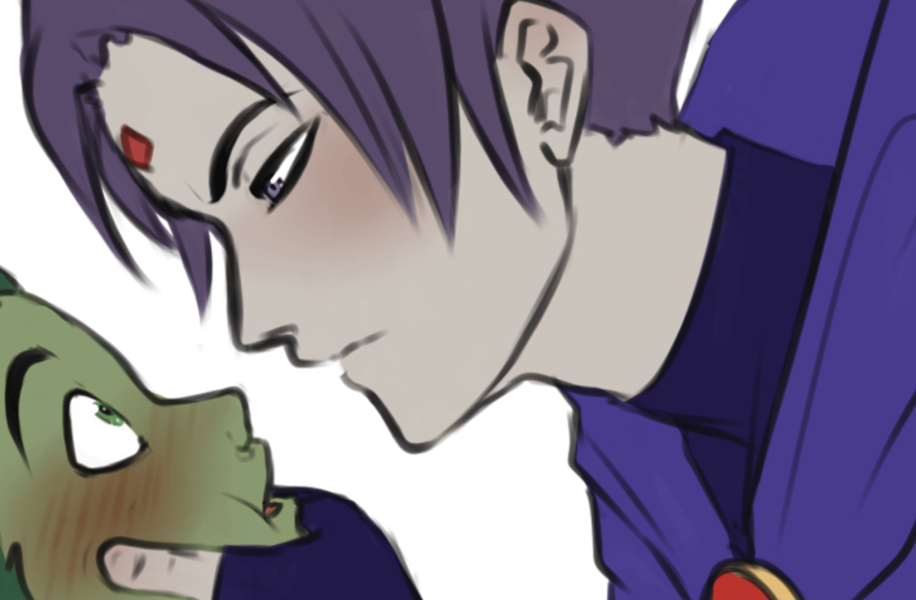 Beast boy x Male raven