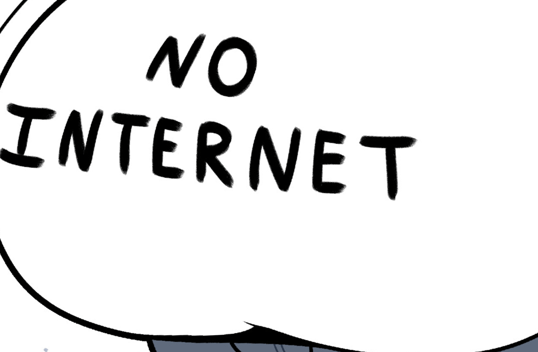 No internet dino