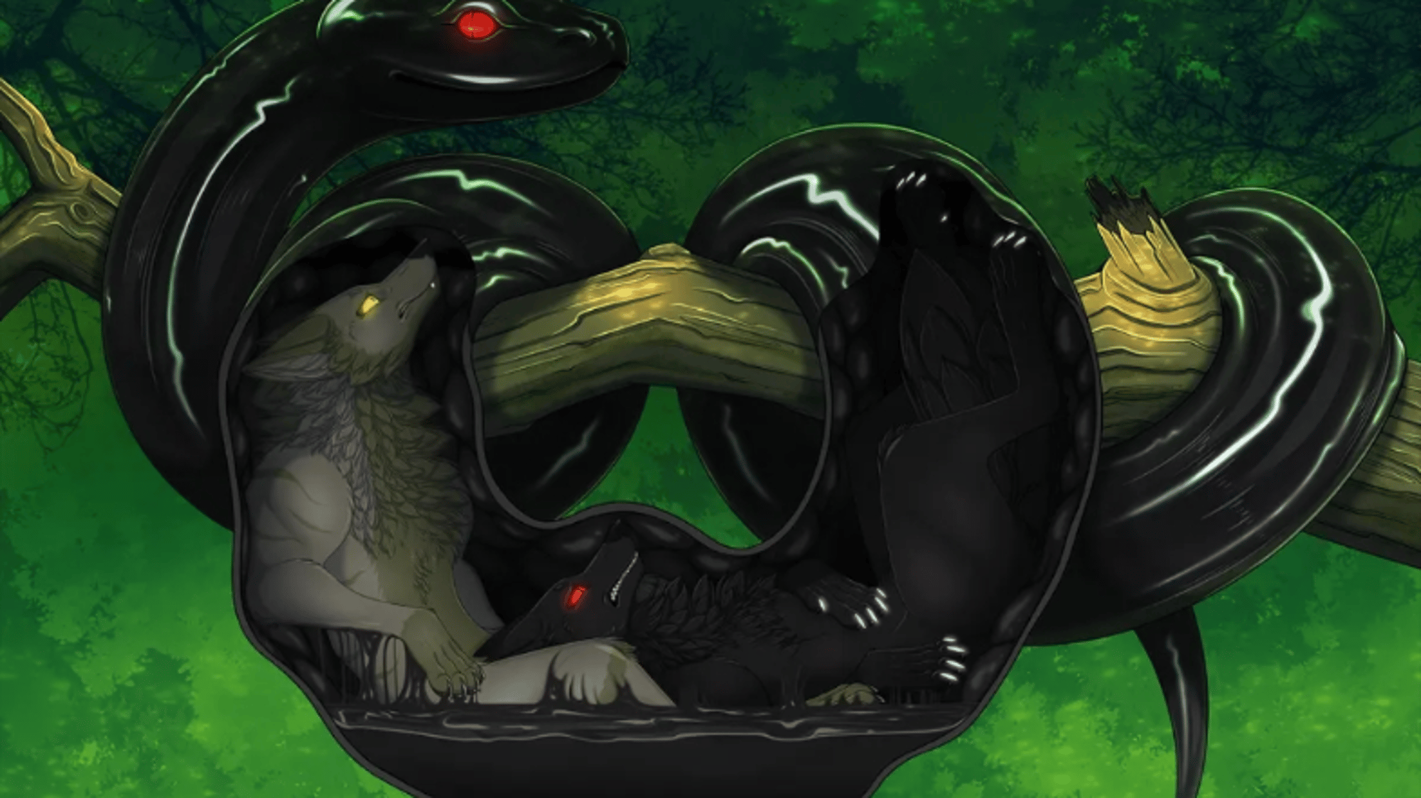Large Black Snake -vore-