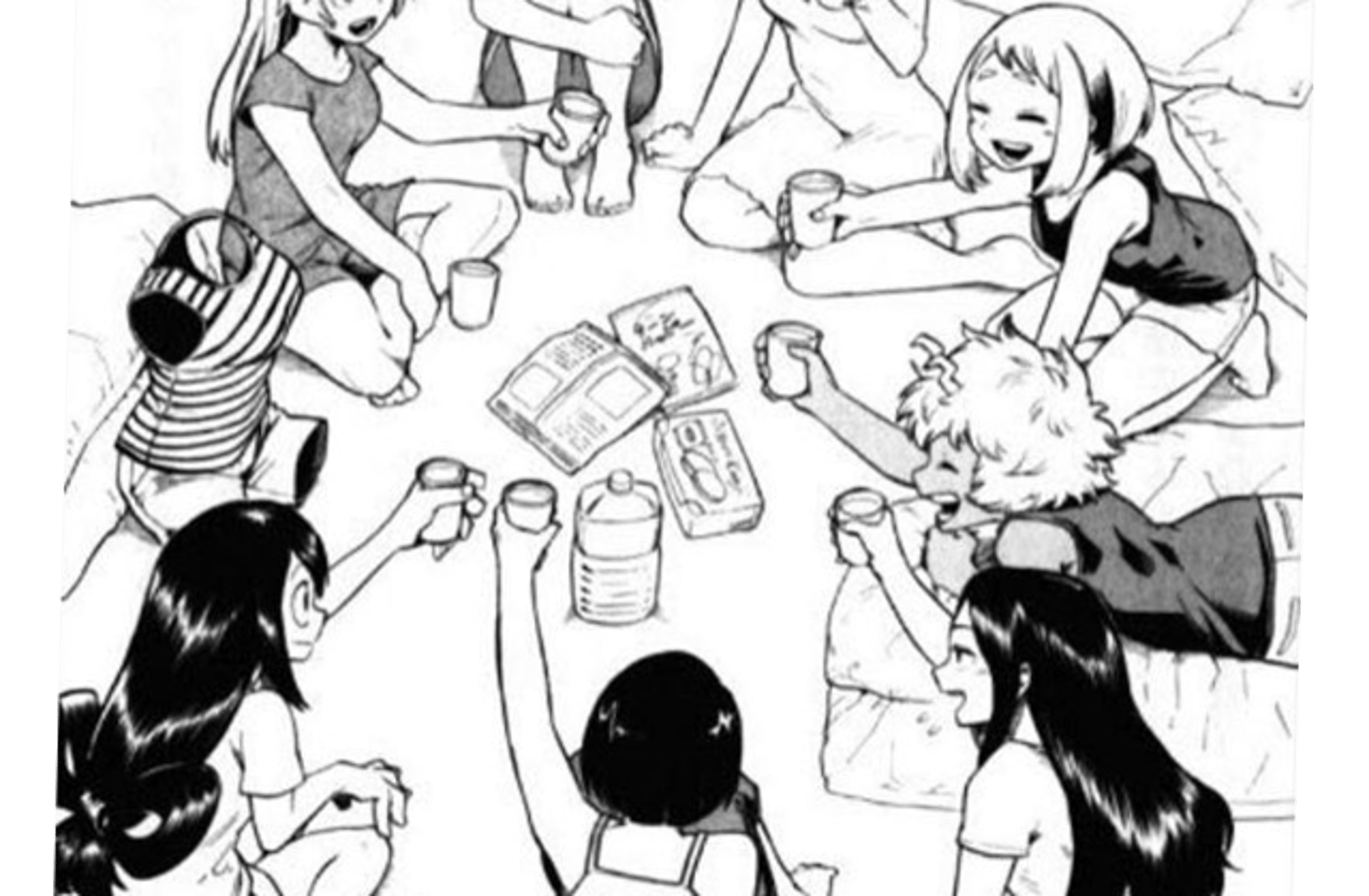 Mha Girls sleepover