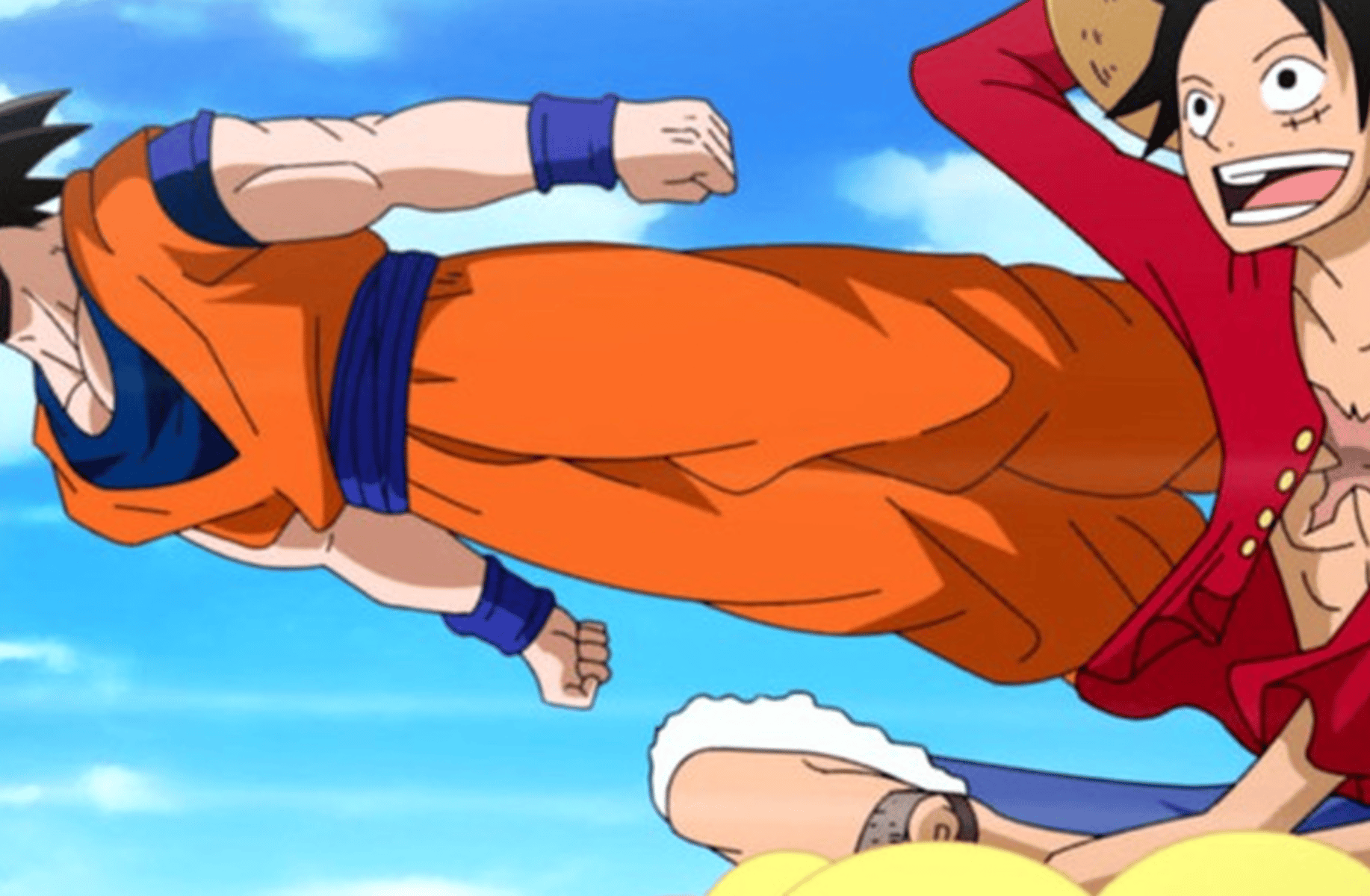 Luffy,and goku