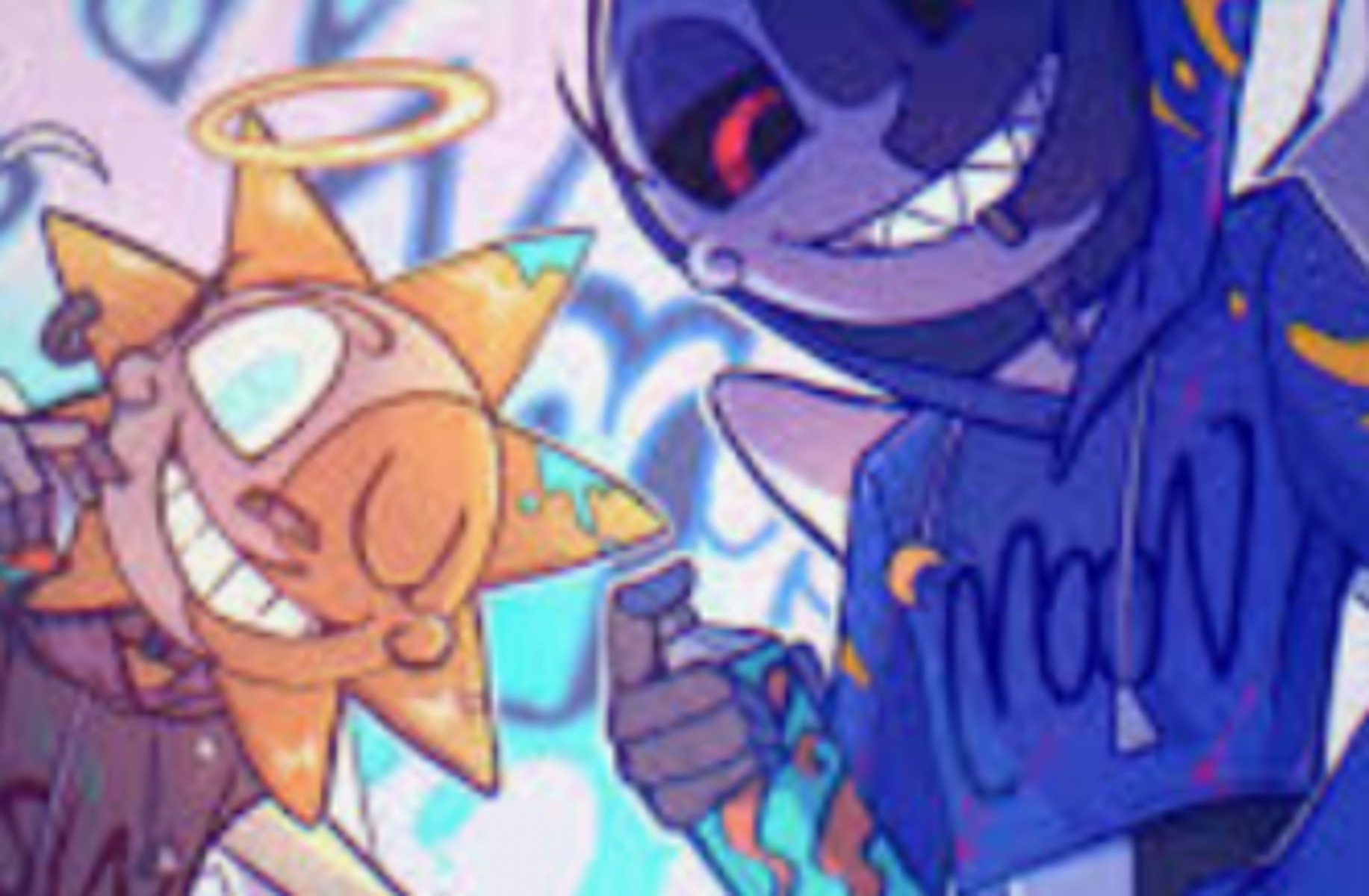 Angel Sun and Moon