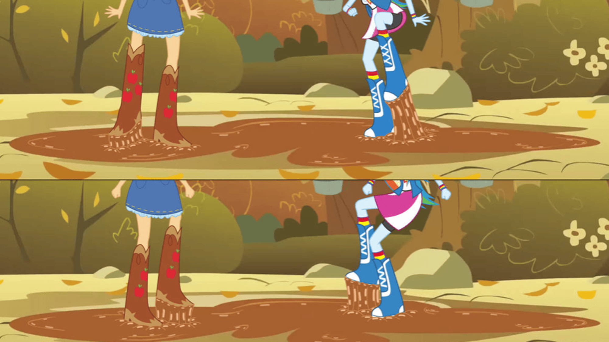 Applejack,  rainbow dash