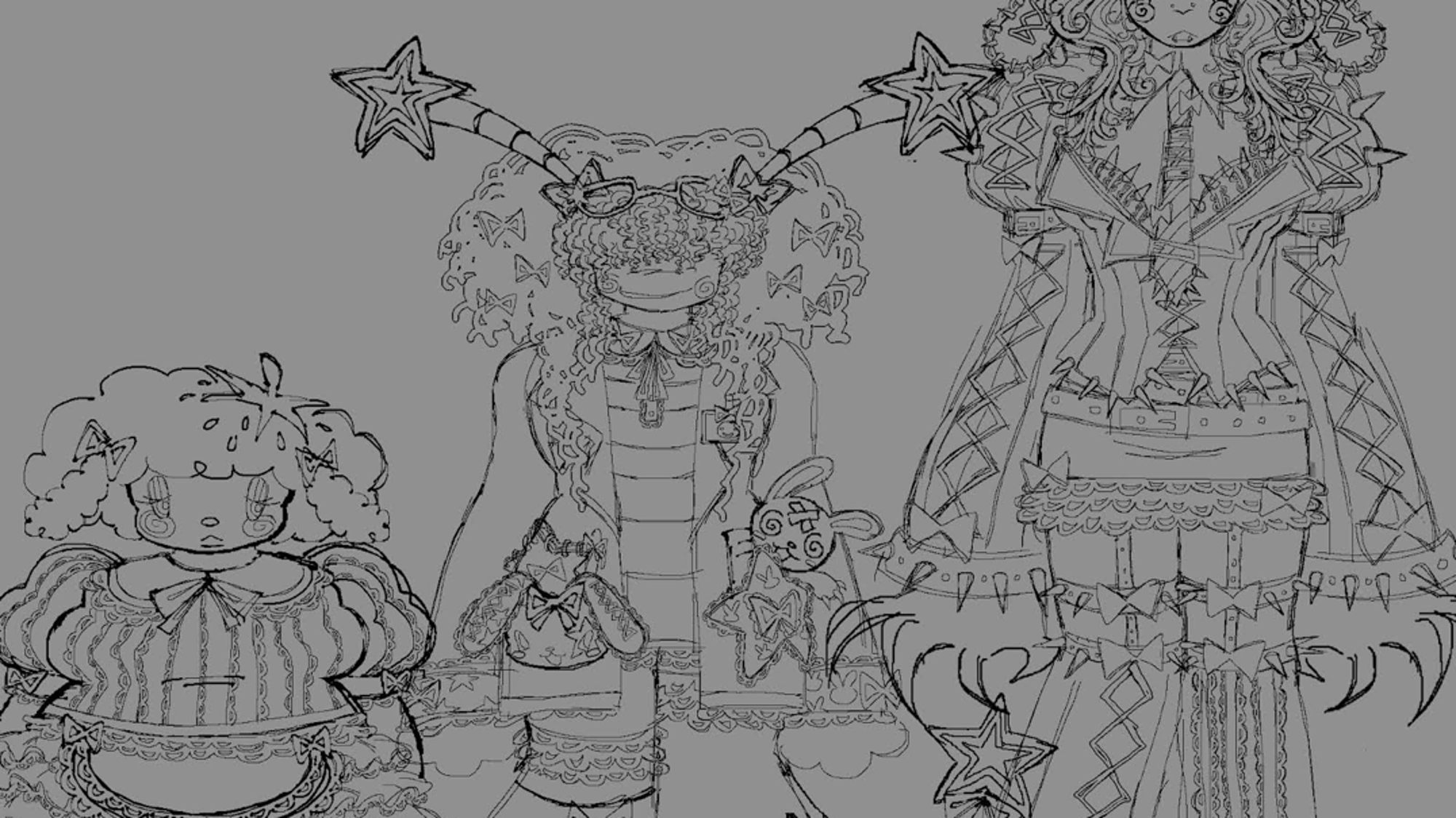 Cute clown or sheep girl?