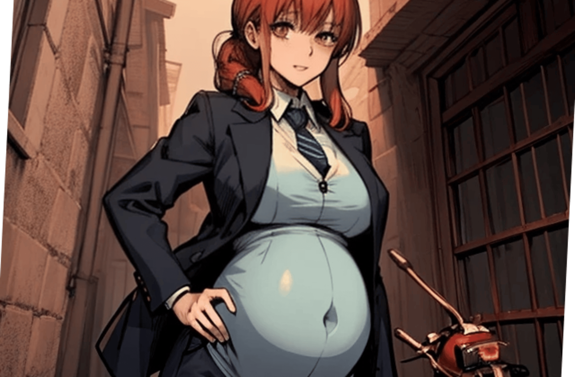Pregnant Makima