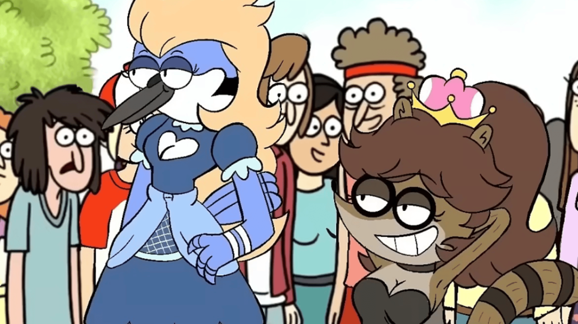 Mordecai and Rigby fem