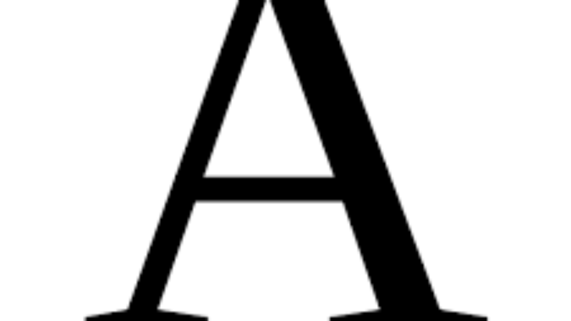 The letter A