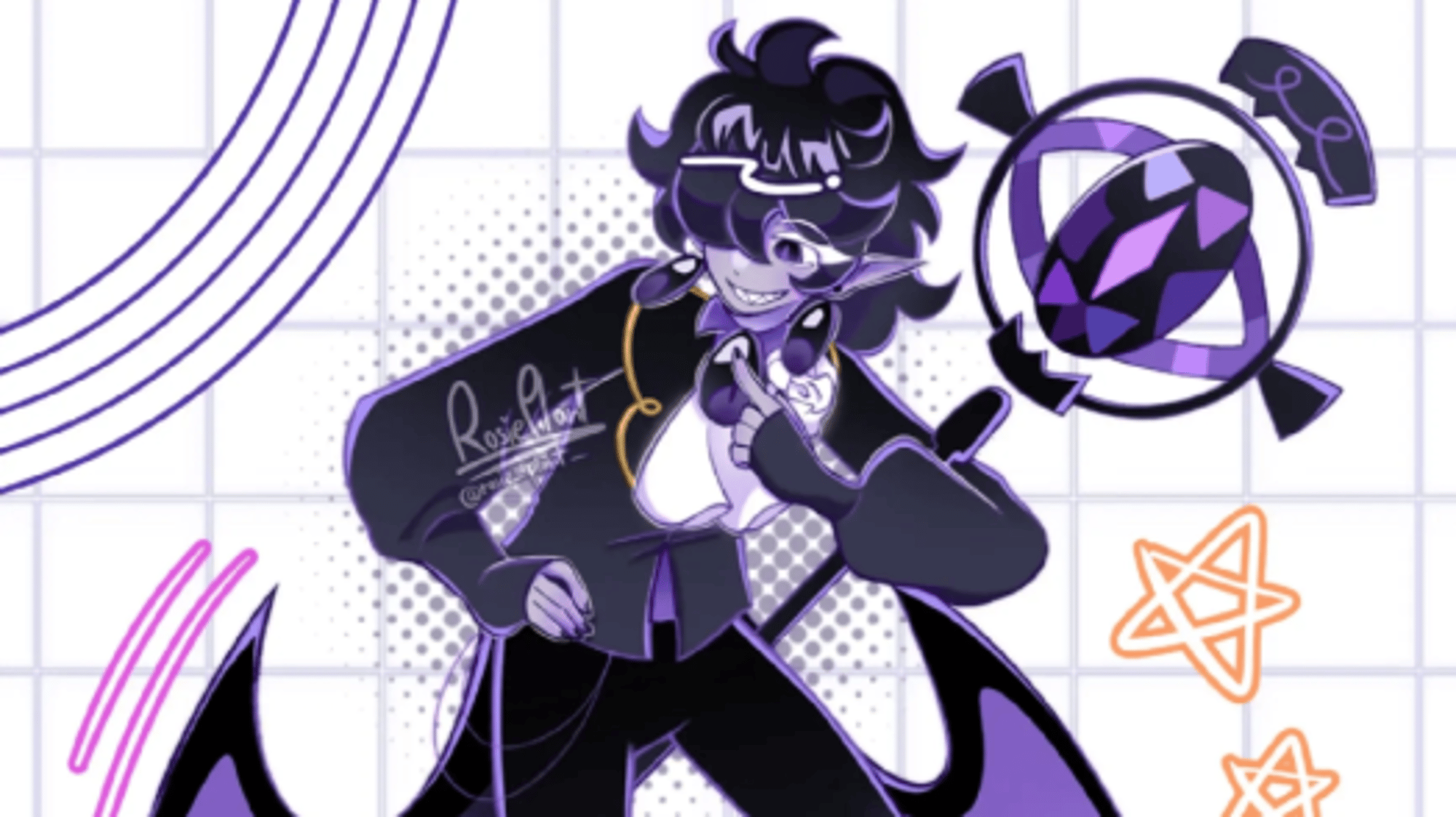 Black sapphire cookie