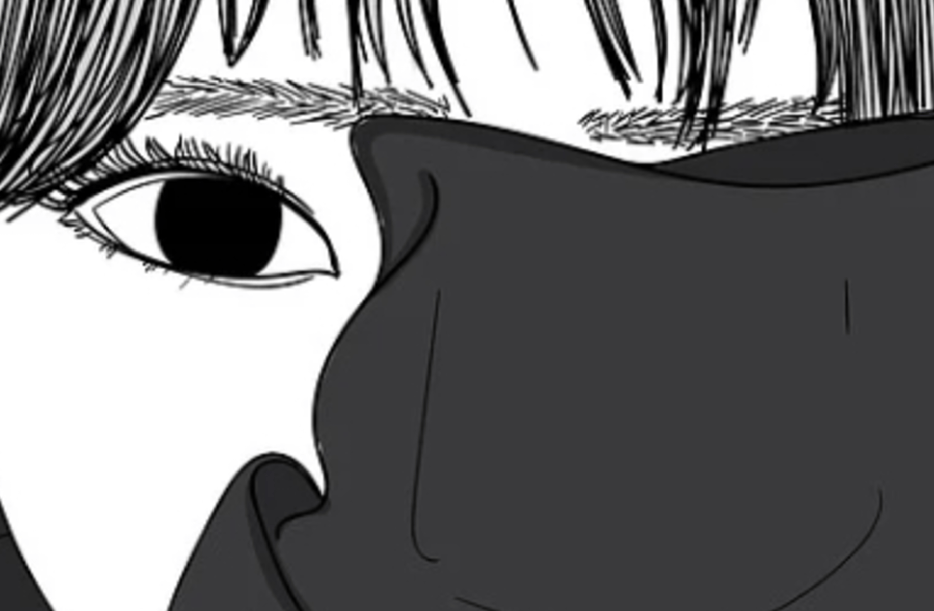 Hiding girl