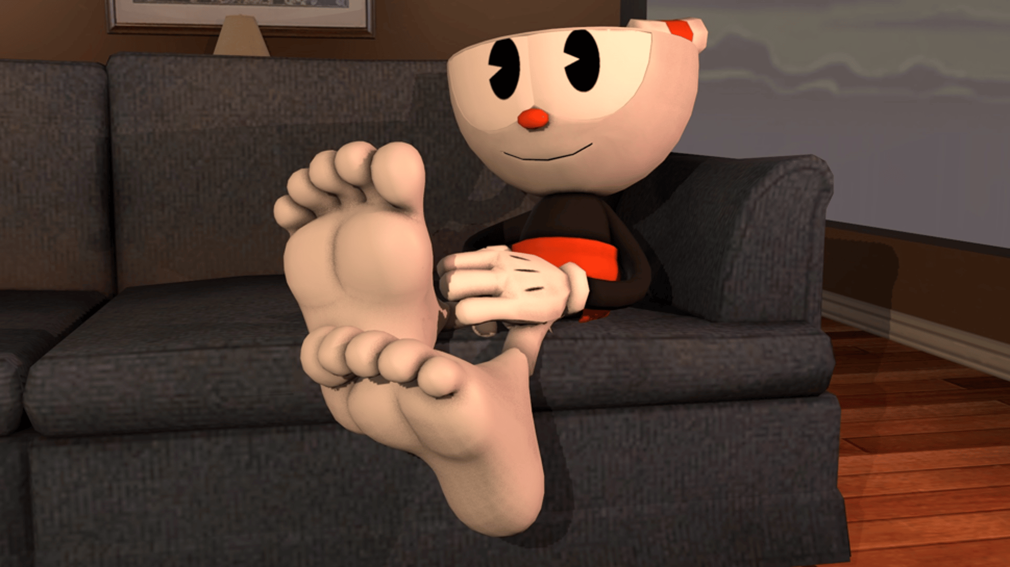 Cuphead feet