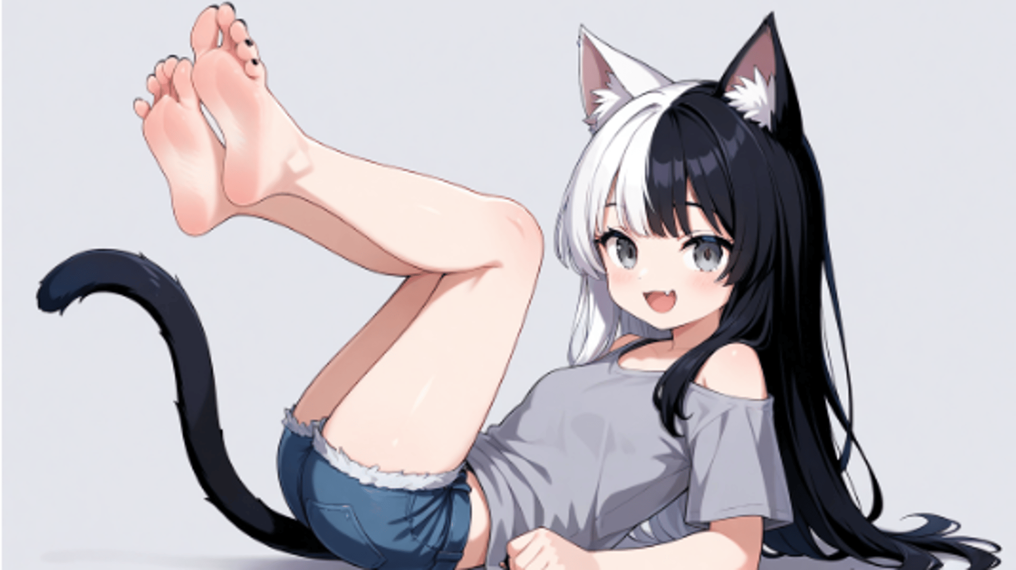 Neko Girl (Foot Fetish)