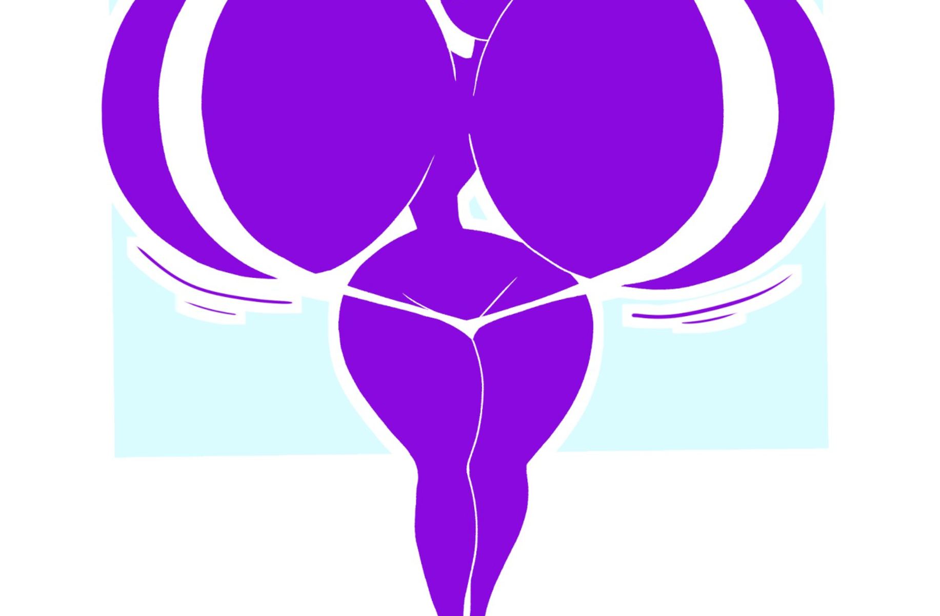 Purple pictogirl(bikini)