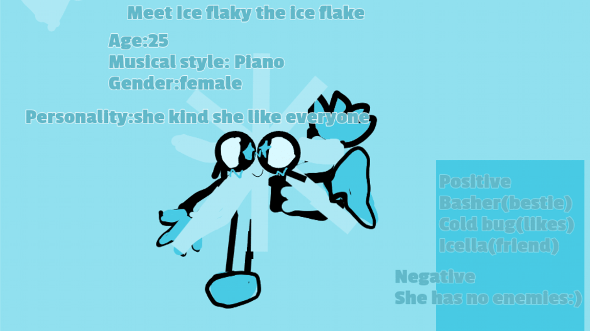 Ice flaky