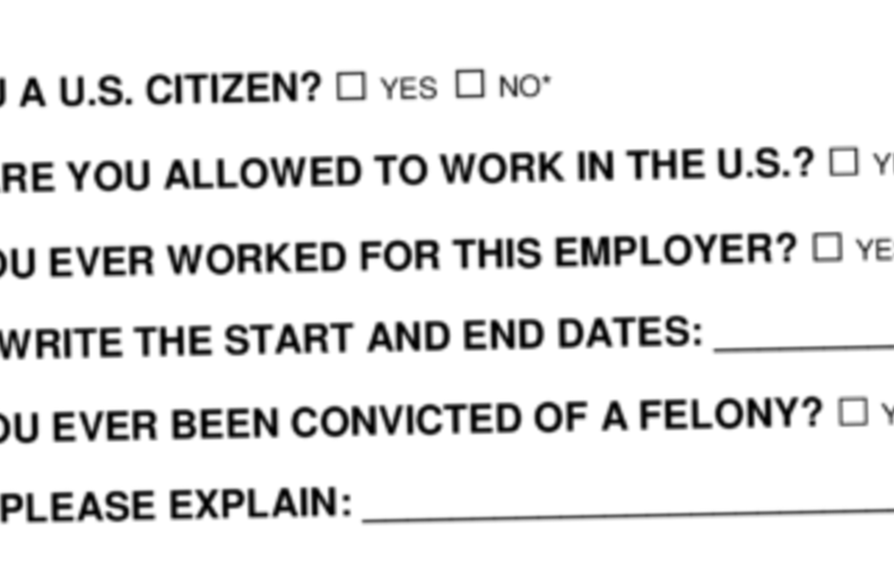 job application