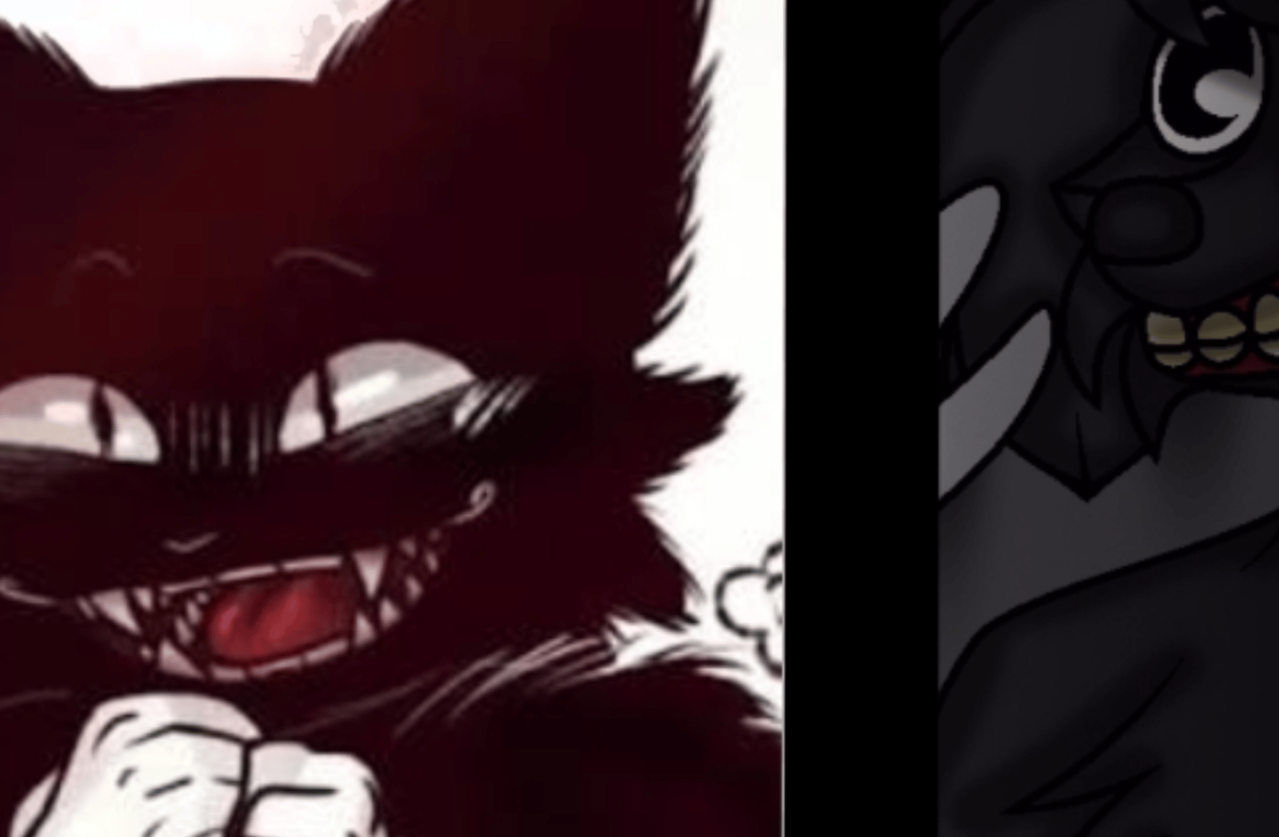 Cartoon dog and cat