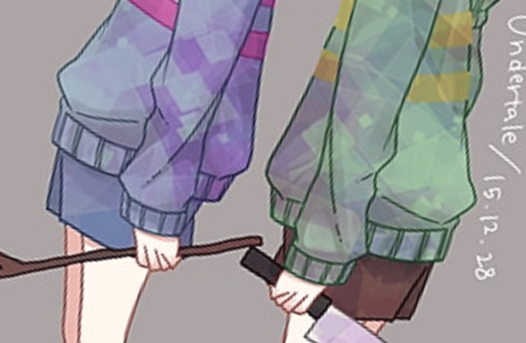 Chara and Frisk