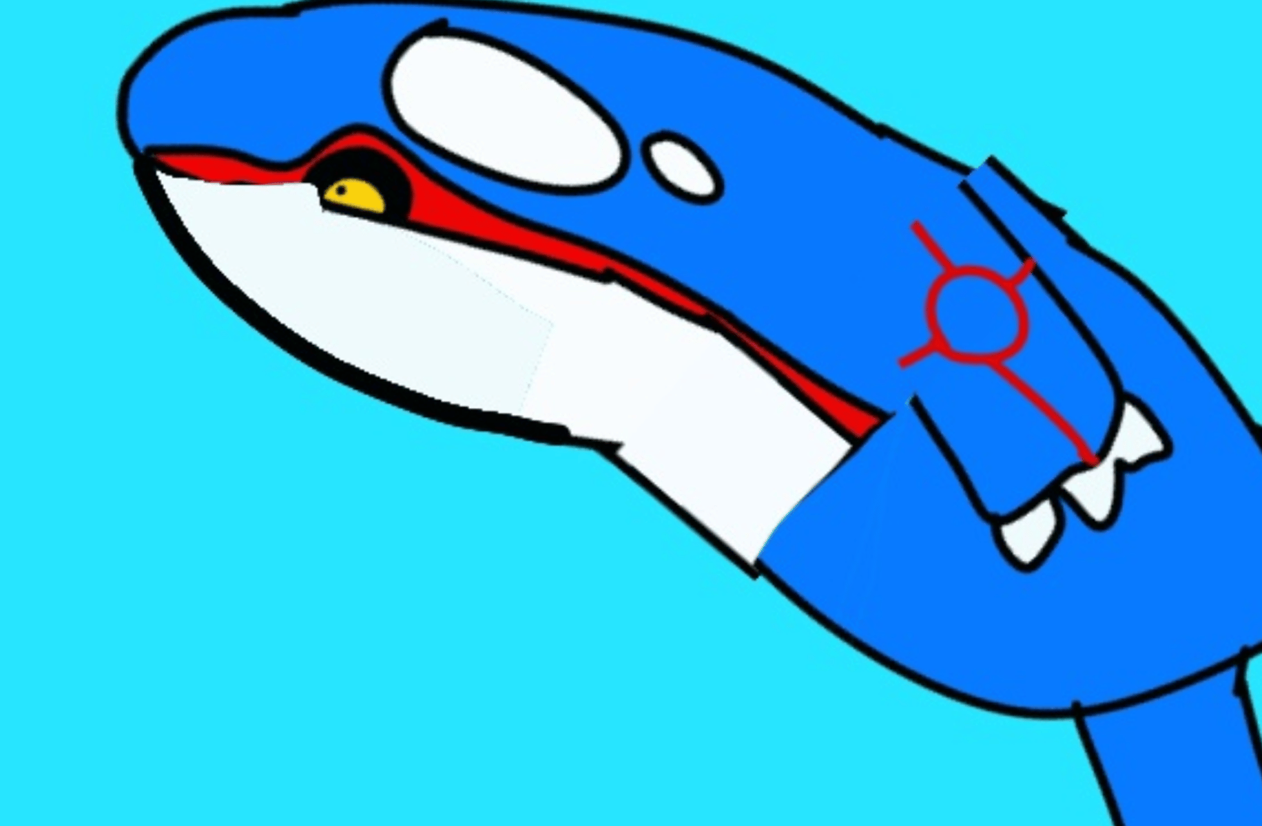 Drawing Kyogre (Pokemon)