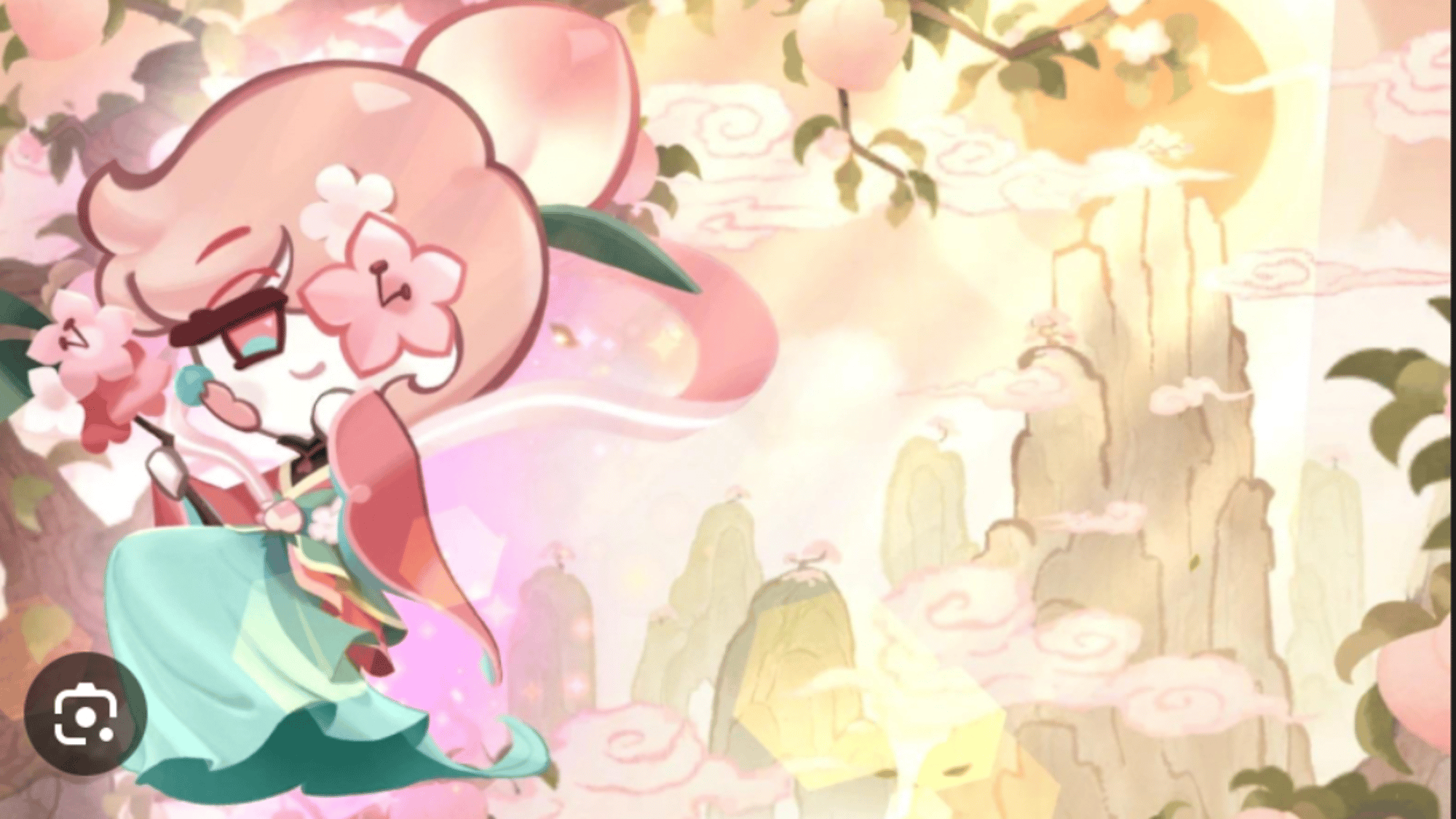 Peach blossom cookie