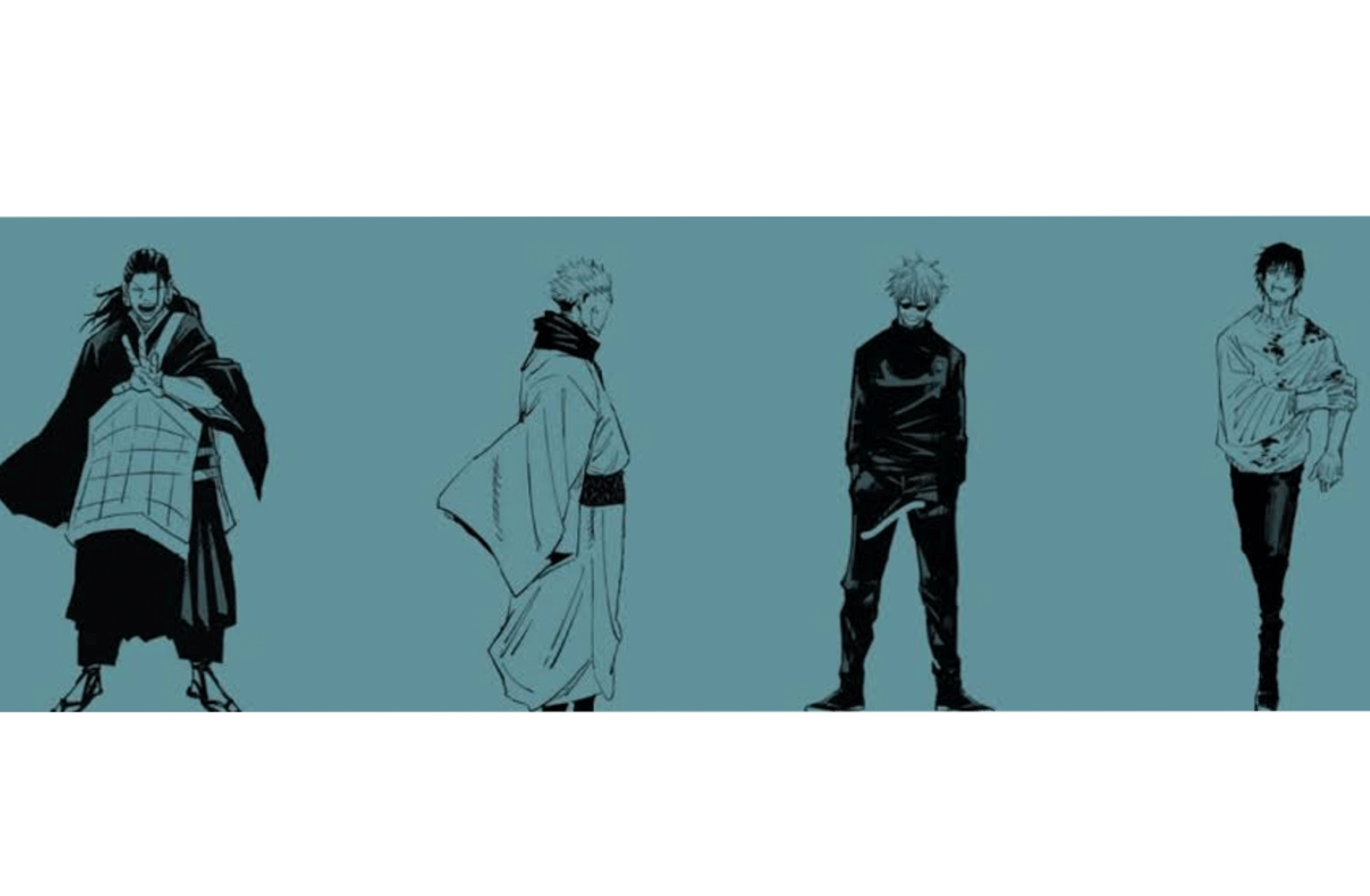 Gojo, Sukuna, Geto, Toji