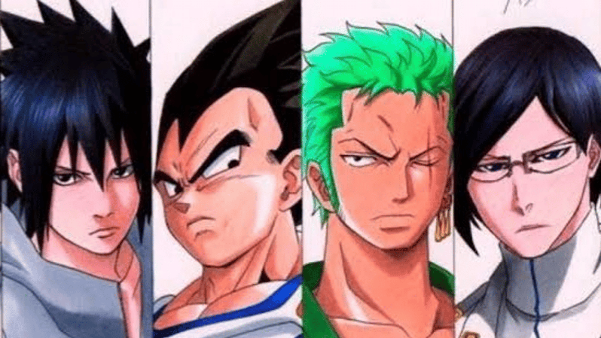 Vegeta,Zoro,Sasuke,Uryu