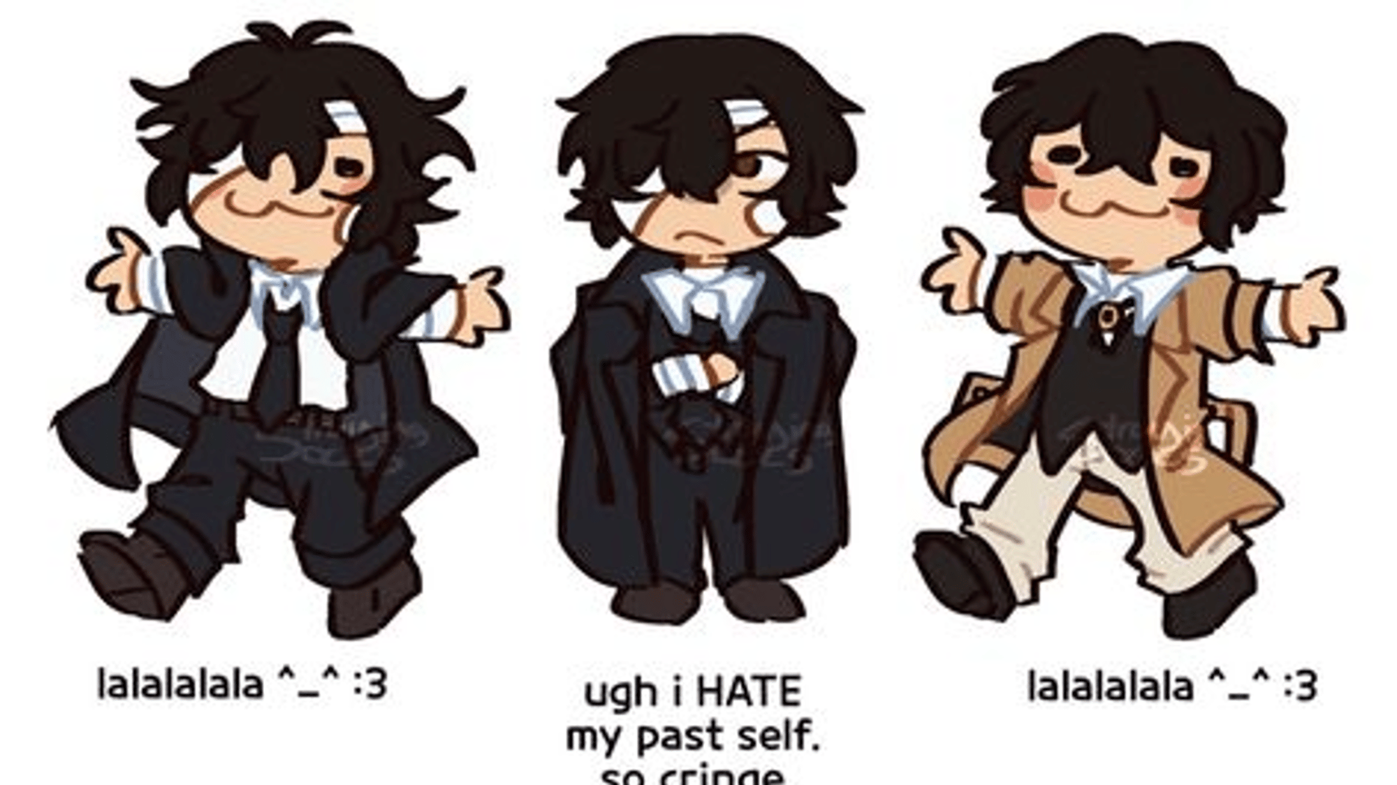 Dazai ( Emo kid Au )